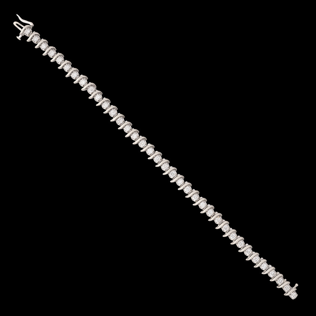 3.24ct Estate Diamond Tennis Bracelet