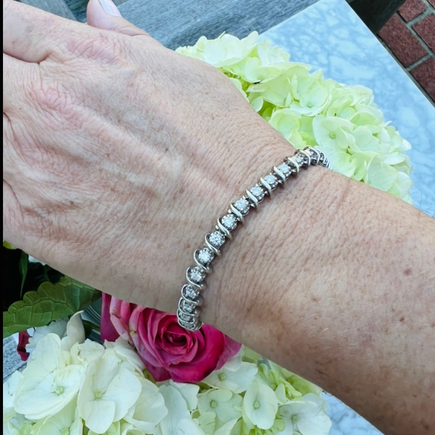 3.24ct Estate Diamond Tennis Bracelet