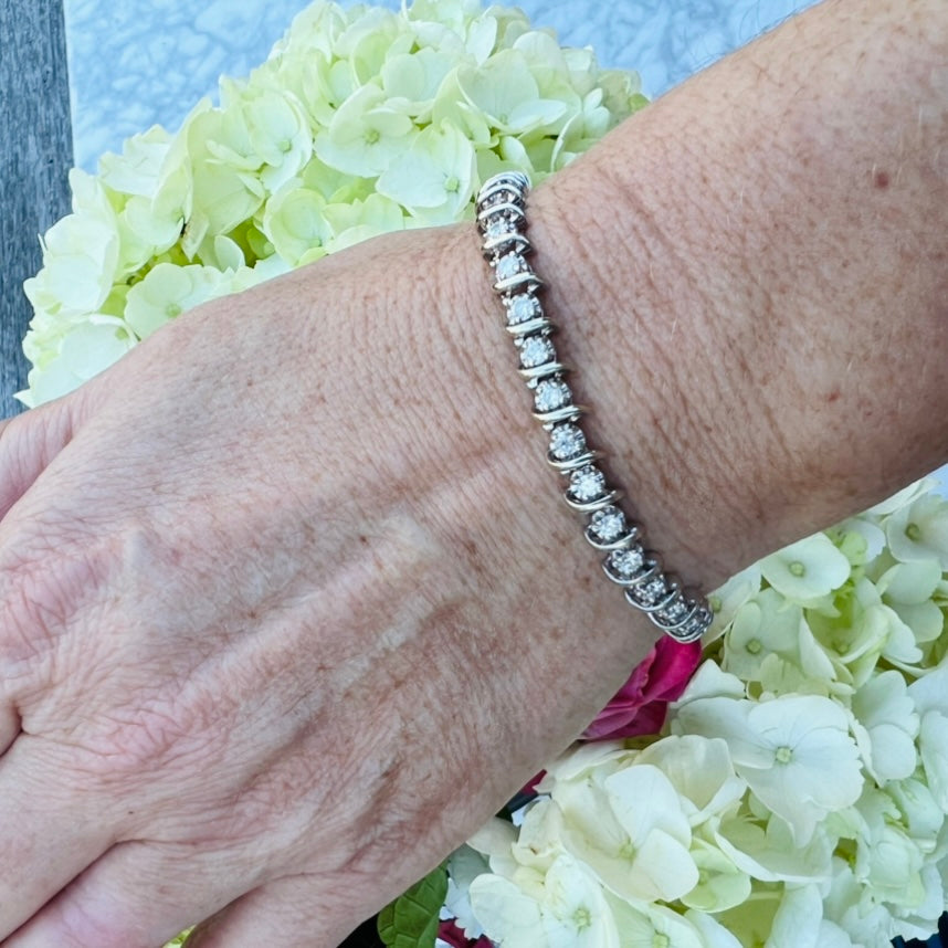 3.24ct Estate Diamond Tennis Bracelet