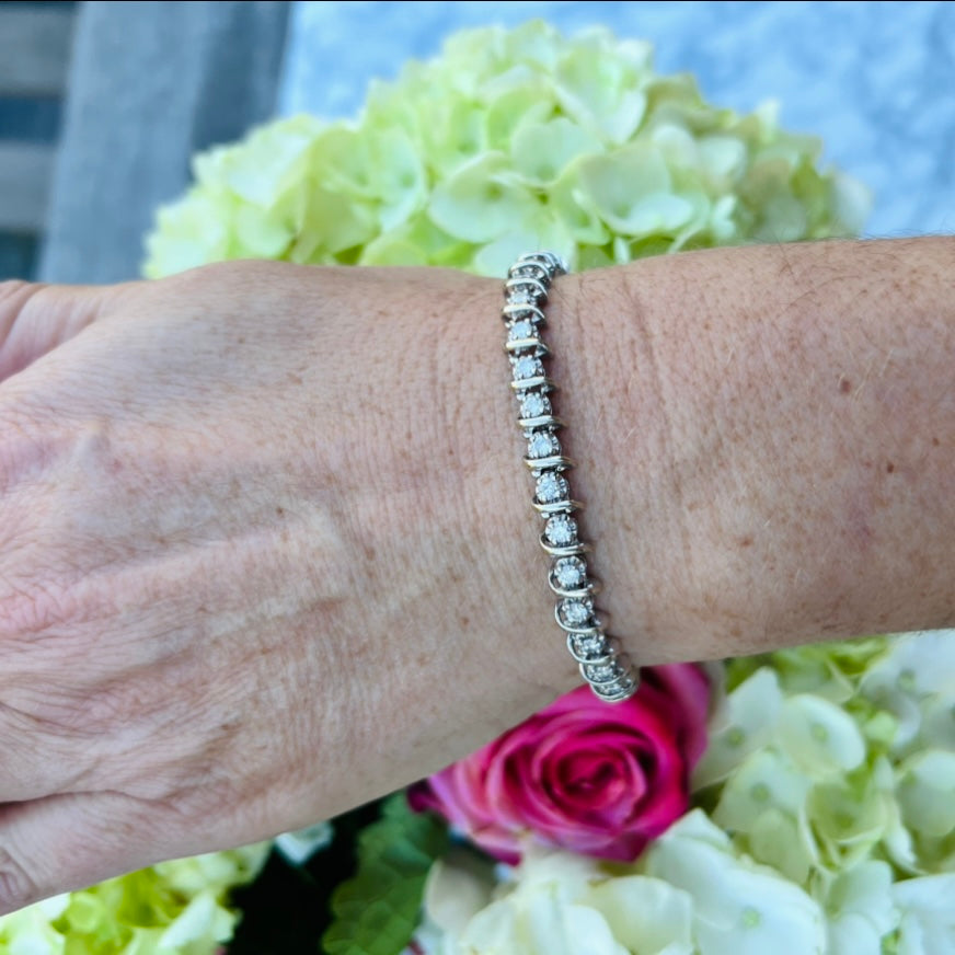 3.24ct Estate Diamond Tennis Bracelet