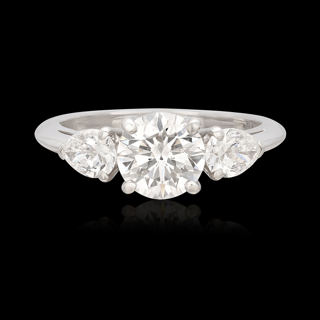 Tiffany & Co. 1.25-cts. F/VS1 Diamond & Platinum Engagement Ring