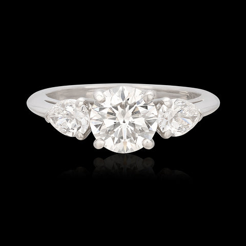 Tiffany & Co. 1.25-cts. F/VS1 Diamond & Platinum Engagement Ring