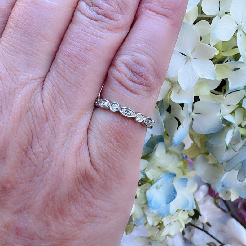 Platinum Diamond Band Ring