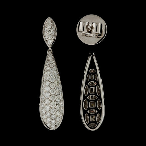 Salavetti Teardrop Diamond Earrings1