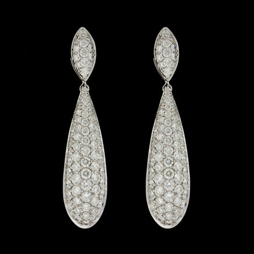 Salavetti Teardrop Diamond Earrings