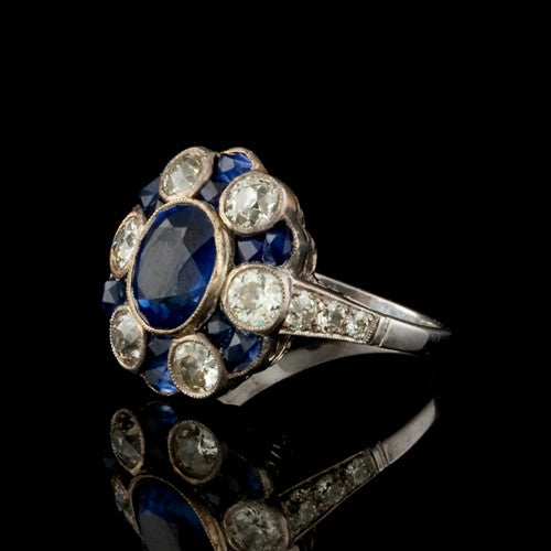 Sapphire & Diamond Cocktail Ring1