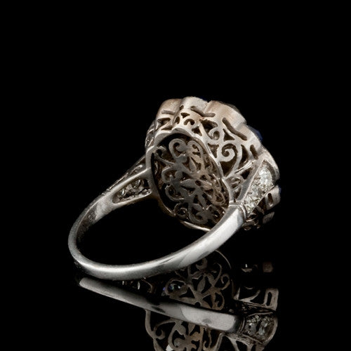 Sapphire & Diamond Cocktail Ring2