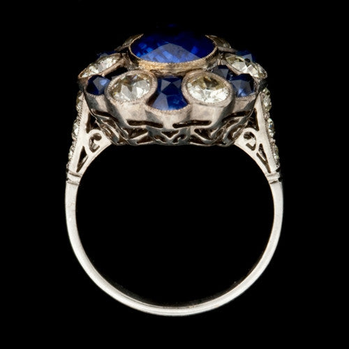 Sapphire & Diamond Cocktail Ring3