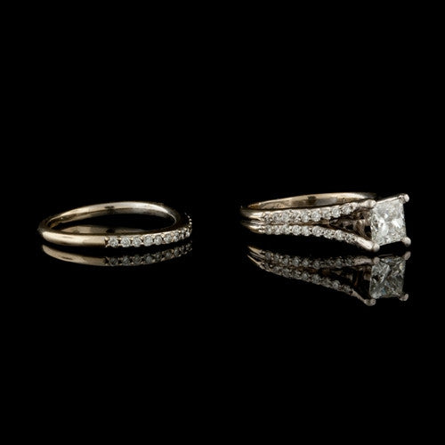 Simon G. 1.59ct tw Diamond Wedding Set1