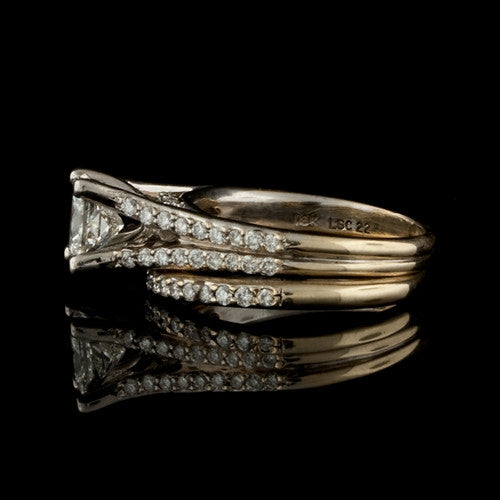 Simon G. 1.59ct tw Diamond Wedding Set2