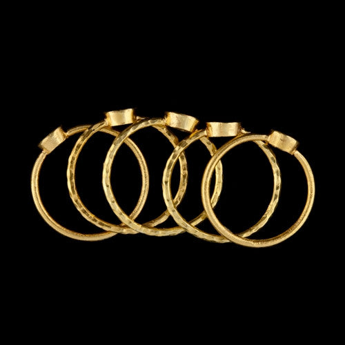 Stackable Black Diamond Ring Set3