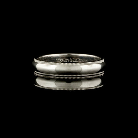 Tiffany & Co. 4MM Platinum Band Ring