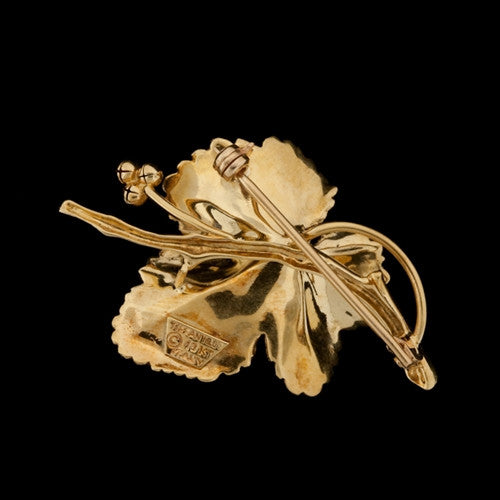 Tiffany & Co. Etched Leaf Pin1