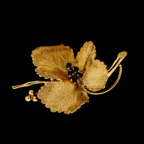 Tiffany & Co. Etched Leaf Pin