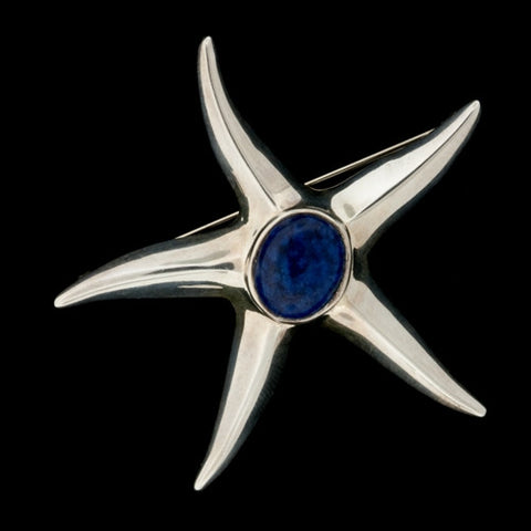 Tiffany & Co. Starfish Lapis Pin