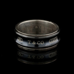 Tiffany & Co. ブラック ステンレスリング Tiffany & Co. Titanium Band Ring - 66mint Fine Estate Jewelry