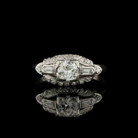 Vintage 0.84ct tw Diamond Ring1