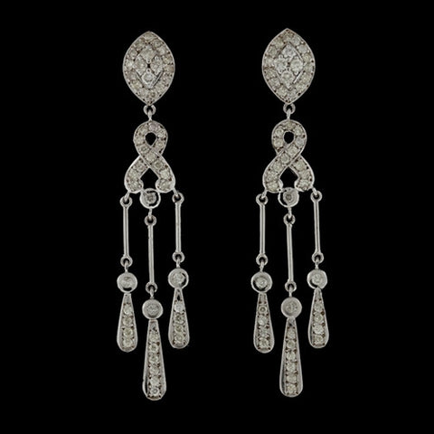 Vintage Diamond Chandelier Earrings