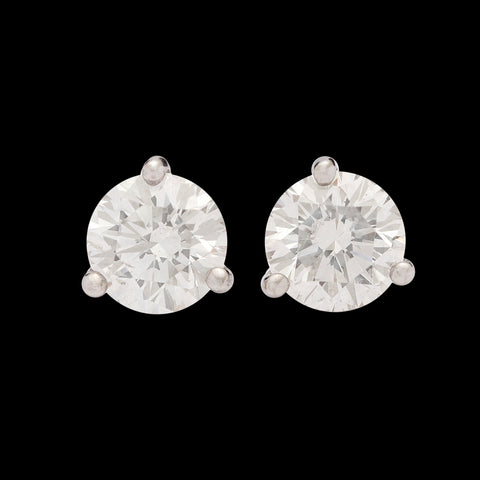 2.25 carat Diamond Stud Earrings in Platinum Martini Setting